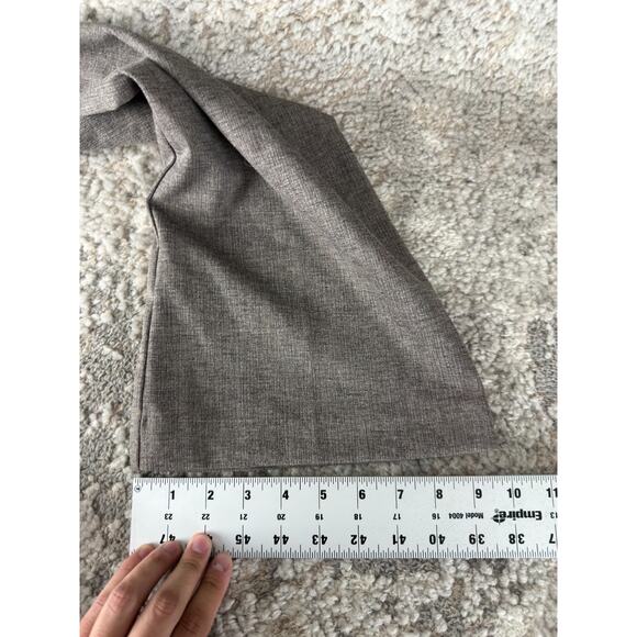 Kut From The Kloth Size 10 Flat Front Straight Leg Pants Gray Button Zip Pocket - Picture 8 of 12